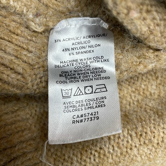 Ann Taylor Argyle Fair Isle Crewneck Long Sleeve Knit Pullover Sweater Medium - Picture 7 of 7